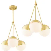 Toolight Lampe Suspendue APP688-3CP Gold