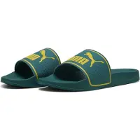 Puma - Sandales de piscine pour femmes Leadcat 2.0 H, couleur : vert et jaune, taille UK : 7