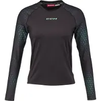 CCM Femmes, T-shirt de sport, Taylor Heise Training SR Longshirt (L), Vert, L