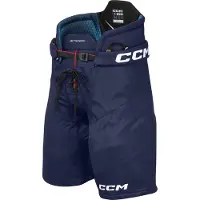 CCM Hommes, Bas de sport, JetSpeed SR Hockeyhose (L, Dunkelblau) (L), Bleu