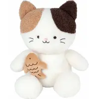 Van Manen Veenendaal Take Me Home Chat avec poisson en peluche - 55/46 cm