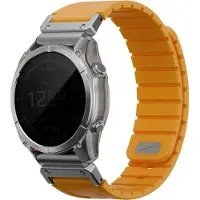 Super Merchant Fluo Strap for Garmin 26mm Orange (26 mm, Acier inoxydable, Plastique, Silicone), Sangles de montre, Orange