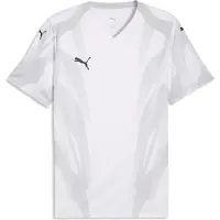 Puma Hommes, T-shirt de sport, teamFINAL Graphic+ Jersey (M), Blanc, Noir, M