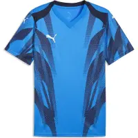 Puma Hommes, T-shirt de sport, teamFINAL Graphic+ Jersey (XL), Bleu, Blanc, XL