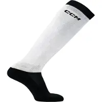 CCM Hommes, Chaussettes de sport, SOCKPLCT5K Chaussettes de skate argent/noir L (5595016) (L), Argent, Blanc, Noir