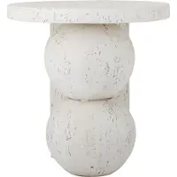Bloomingville Table d'appoint blanche Tally