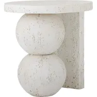 Bloomingville Table d'appoint blanche Tally