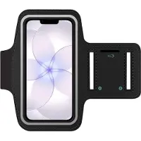 SmartFitness Handy Sport Armband, Brassard pour smartphone, Noir, Transparent