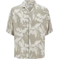 Jack & Jones Jeff Aop Resort Short Sleeve Shirt Beige S Homme