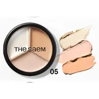 The Saem Cover Perfection Triple Pot Concealer - 4.5 g, 4.5 g, 4.5 g No.5 Dark Up Beige