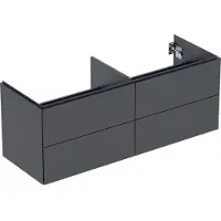 Geberit ONE, meuble sous-lavabo à poser, 4 tiroirs, 133,2x50,4x47cm, 505.266.00.8