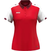 Jako Polo Dynamic , Taille:M, Coleurs:rouge/blanc/rouge foncé