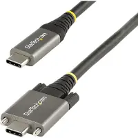 StarTech.com Usb C With Screw Cable 50 Cm Noir