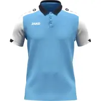 Jako Polo Dynamic pour enfants - 6370, Couleur:bleu ciel/blanc/marine, Taille:152