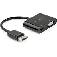 StarTech.com .com DP2VGAHD20 câble vidéo et adaptateur HDMI + VGA (D-Sub) Noir