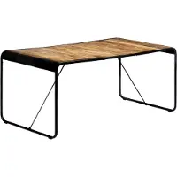 Prolenta Maison Exclusive - Table à manger 180 x 90 x 76 cm en bois de manguier brut