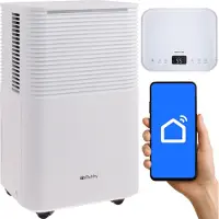 Ruhhy Déshumidificateur d'air 26498 Dryzix 500, WiFi, 200 W, 2000 ml, blanc