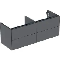 Geberit ONE, meuble sous-lavabo à poser, 4 tiroirs, 133,2x50,4x47cm, 505.266.00.3