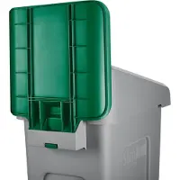 Rubbermaid 2007908 poubelle Rectangulaire Plastique Gris