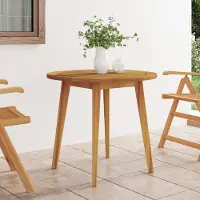 Prolenta Maison Exclusive - Table de jardin Ø 85 x 75 cm en bois massif d'acacia