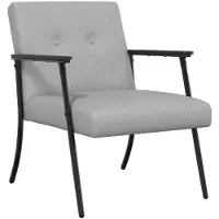 vidaXL fauteuil Gris nuage 59 x 75 x 78 cm tissu