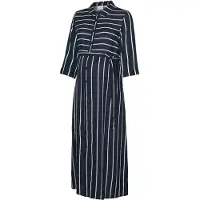 Mamalicious Robe-chemise 'MLSille Lia' bleu marine / blanc