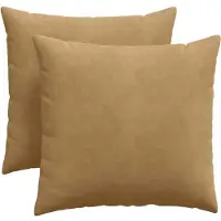 vidaXL Coussins de canapé 2 pcs Marron 45 x 45 cm