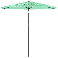 vidaXL Parasol avec mât en acier vert 268x268x226 cm