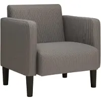 vidaXL Canapé-chaise accoudoirs gris clair 54 cm tissu velours côtelé