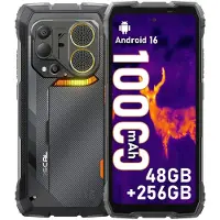 Oscal Smartphone robuste Pilot 6, 4G, indice de protection IP69k, 12 Go de RAM, 256 Go de stockage, modèle militaire, NFC, batterie 10000 mAh, appareil photo 108 MP