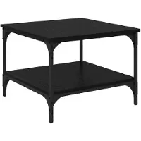vidaXL Table basse Chêne noir 55 x 55 x 40 cm Bois d'ingénierie