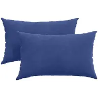 vidaXL Coussins de canapé 2 pcs Bleu police 50 x 30 cm