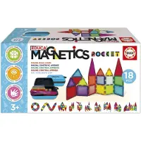 Educa Magnetics Pocket Construction Game 18 Pieces Multicolore Enfants