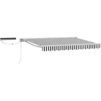 vidaXL Store électrique rétractable, anthracite et blanc, 3 x 2,5 m
