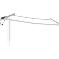vidaXL Armature de store électrique blanche 3,5 x 2 m en aluminium
