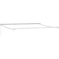 vidaXL Store à rallonge anthracite et blanc 4 x 2 m