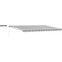 vidaXL Store électrique rétractable anthracite et blanc 5 x 3,5 m