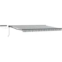 vidaXL Store électrique rétractable anthracite et blanc 5 x 3,5 m