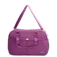 Solier Sac de voyage, de sport et week-end , extensible, pliable, avec compartiment à chaussures et bandoulière