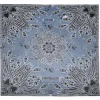 Högl Foulard 'KARREE MANDALA' bleu nuit / bleu-gris / blanc