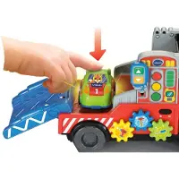 Vtech Car Carrier Trailer For Loading And Unloading Spanish Version Multicolore Enfants