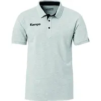Kempa Prime Short Sleeve Polo Gris 164 cm Enfants