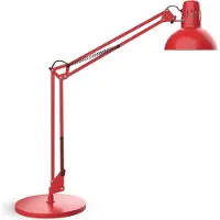 MAUL Lampe de table MAULstudy E27 sans ampoule Pied rouge