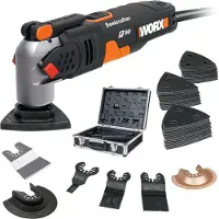 WORX Outil multifonctionnel 450W Sonicrafter F50 WX681, mallette et accessoires inclus