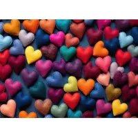 Bluebird Puzzle Puzzlespiel Coeurs Multicolores - 500 Teile bunt