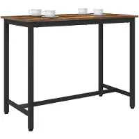 vidaXL Table en chêne fumé 100 x 50 x 76,5 cm