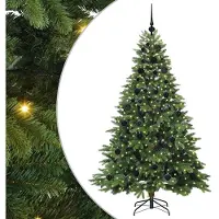 vidaXL Sapin de Noël artificiel avec 300 LED Vert 180 cm PE et PVC