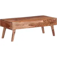 Prolenta Maison Exclusive - Table basse grise 110 x 50 x 40 cm en bois massif