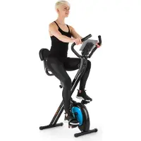 Capital Sports Azura Air Velo d'Appartement Pliable, Velo d'Exercice Cardio-training pour la Maison, Cross Trainer, Home Trainer, Pedalier d'Appartement, Vélo d'Intérieur Magnétique, Support Tablette