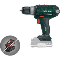 Parkside Perceuse-visseuse sans fil "PABS 20-Li D5", avec boîte à 2 vitesses, sans batterie ni chargeur
